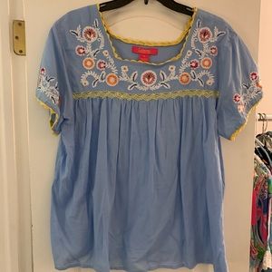 Catherine Malandrino Flower Blouse